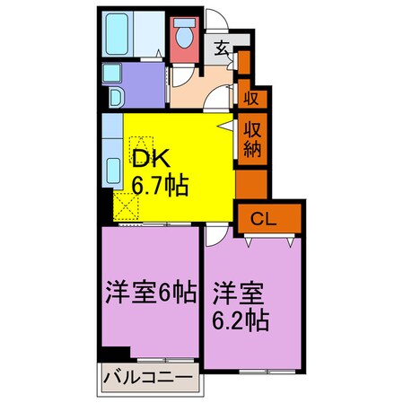 エスペランサ香寺の物件間取画像